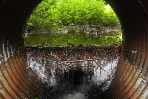 blocked culvert