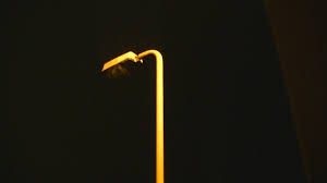 Image of street light not working in dark