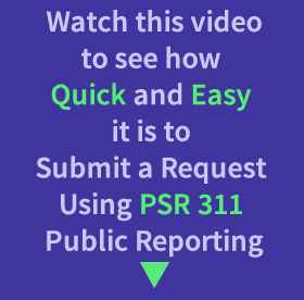 Use PSR 311 to Submit Service Requests